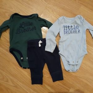 Newborn little brother outfits